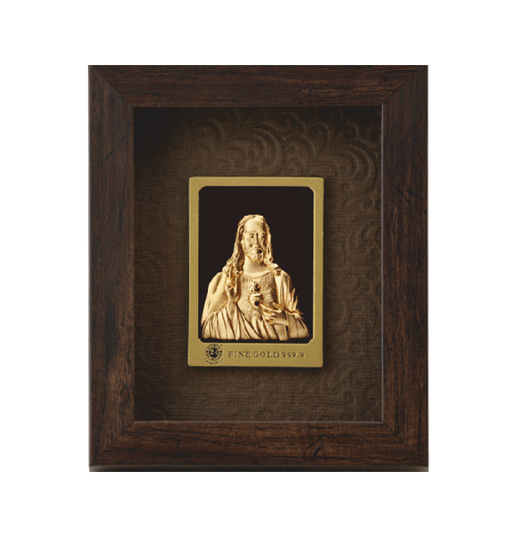 Jesus 24K Gold Foil Mini Elegant Gifting Frame