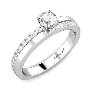 Abbey Diamond Engagement Platinum Ring