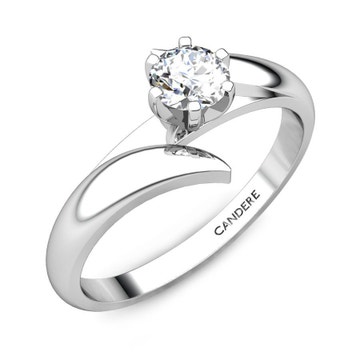Deepali Diamond Platinum Engagement Ring
