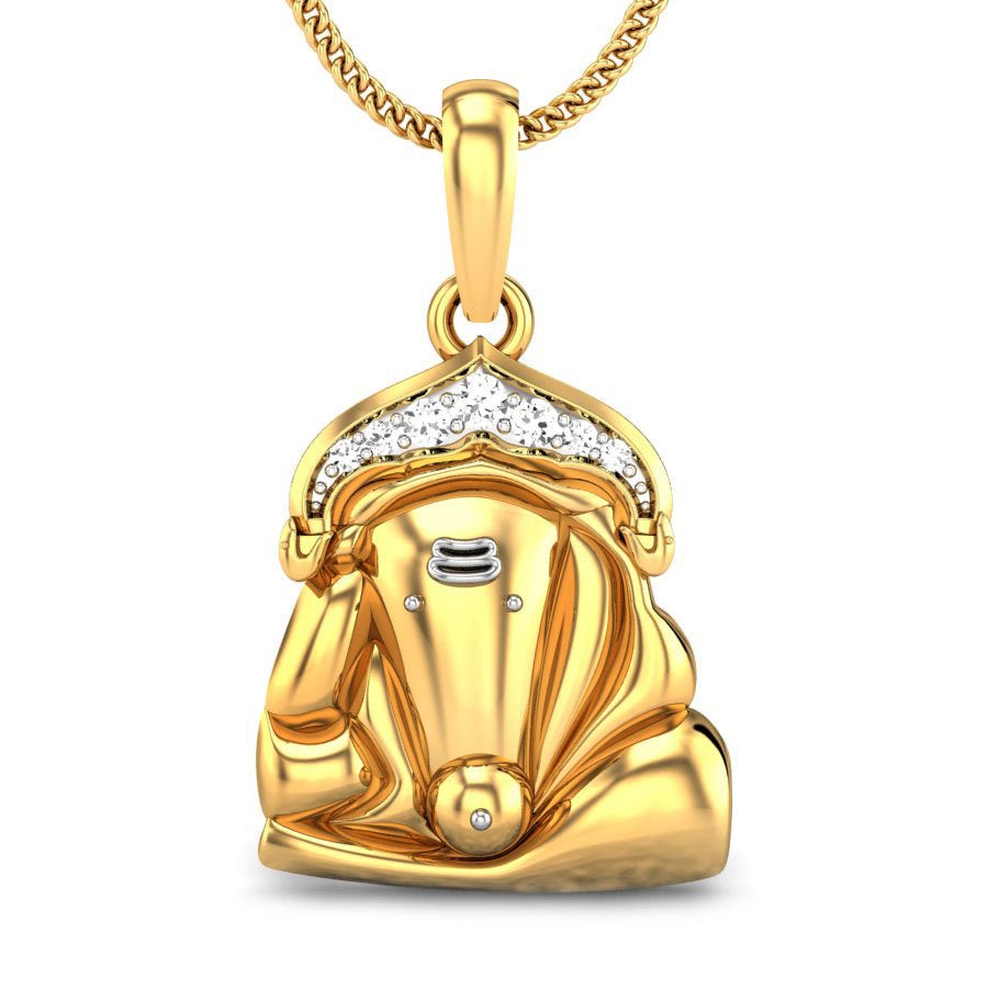 Siddhivinayak Diamond Pendant