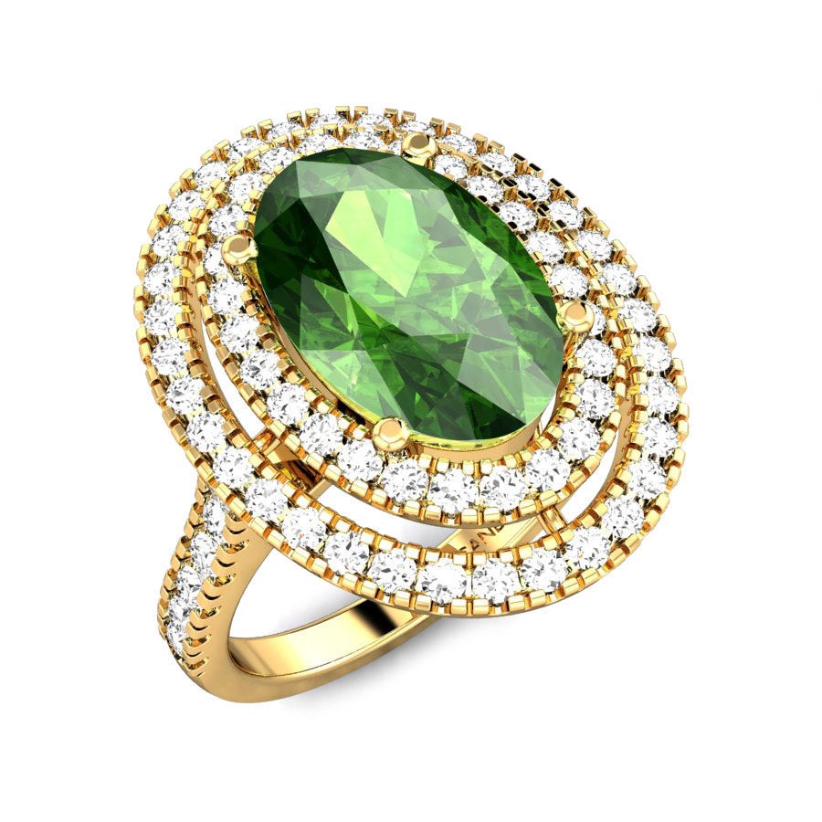 Geet Tourmaline Green Ring