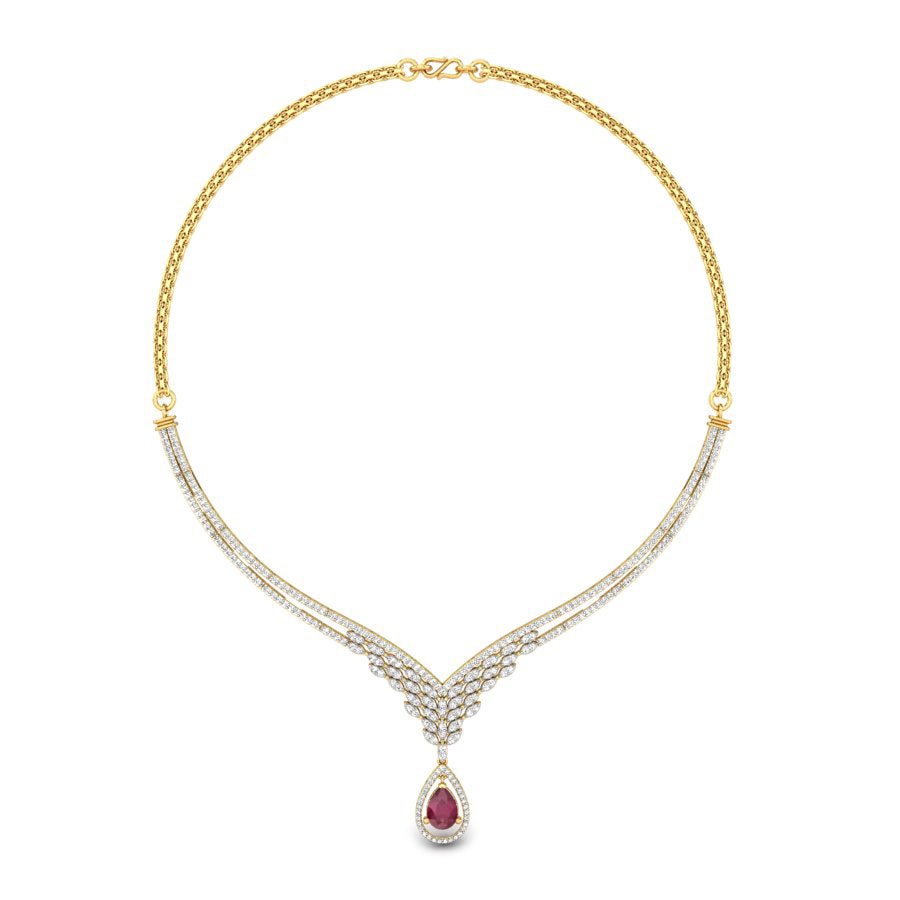Elora Red Spinel Necklace