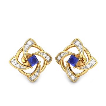 Eva Blue Sapphire Earrings