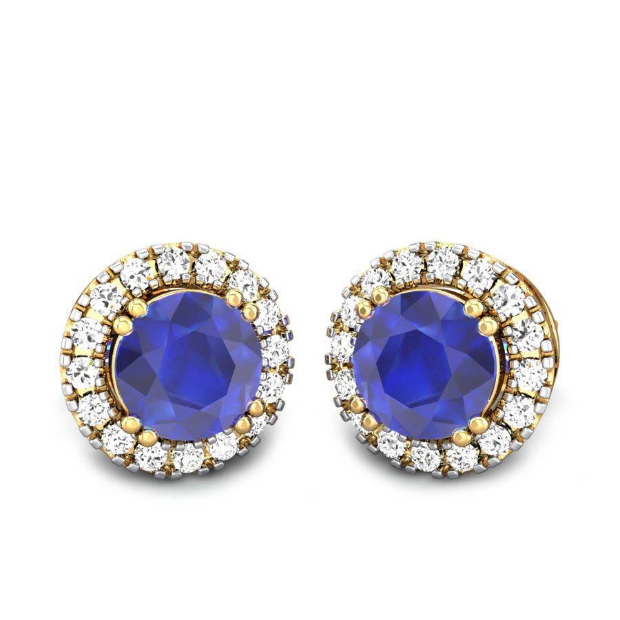 Charlotte Blue Sapphire Earrings