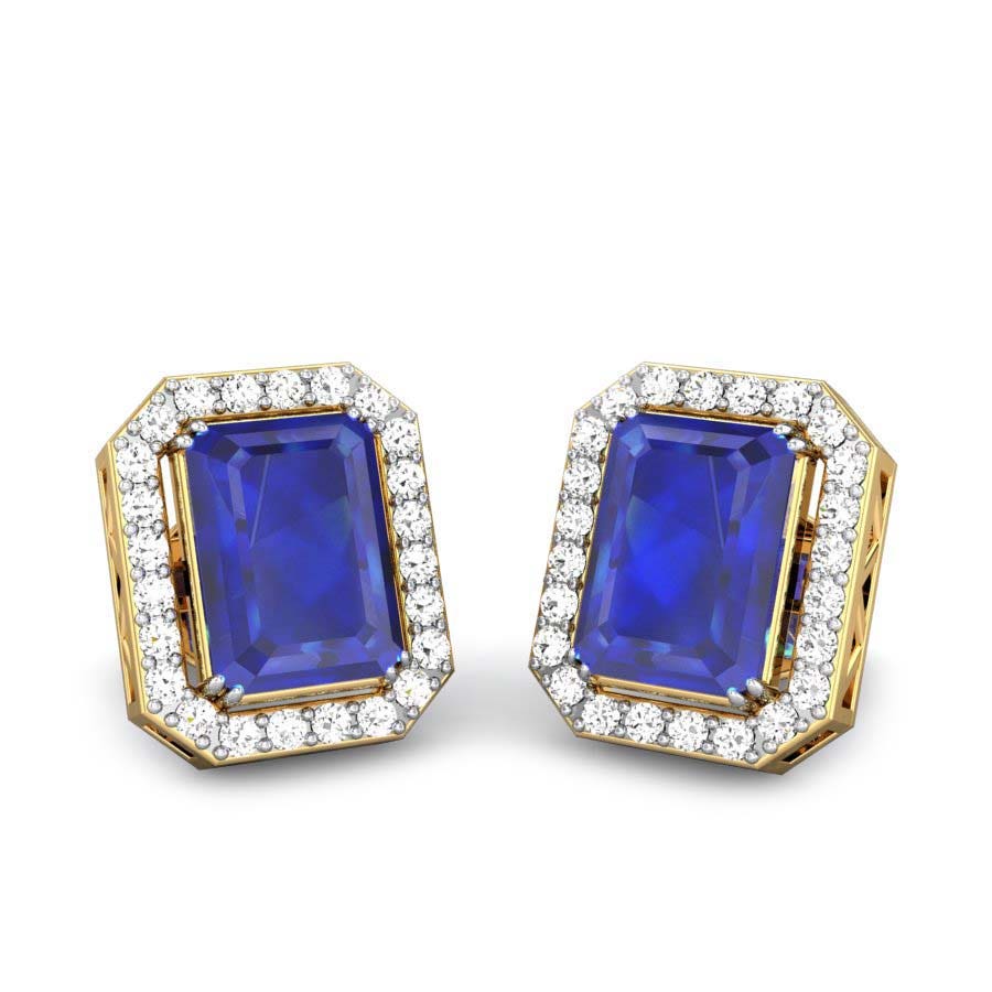 Scarlett Blue sapphire Earrings