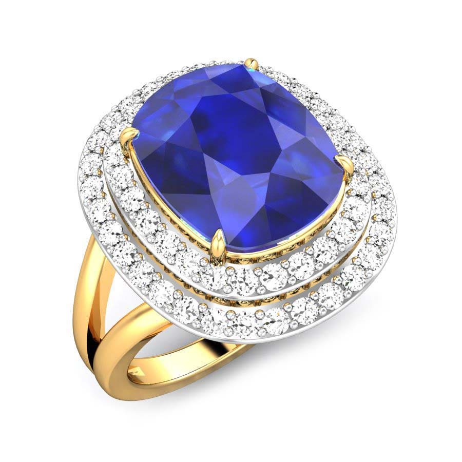 Livia Blue sapphire Ring
