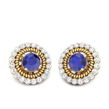 Richelle Blue sapphire Earrings