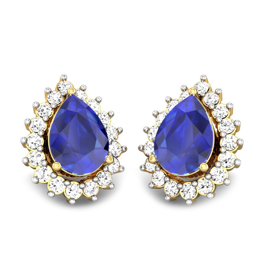 Annie  Blue sapphire Earrings