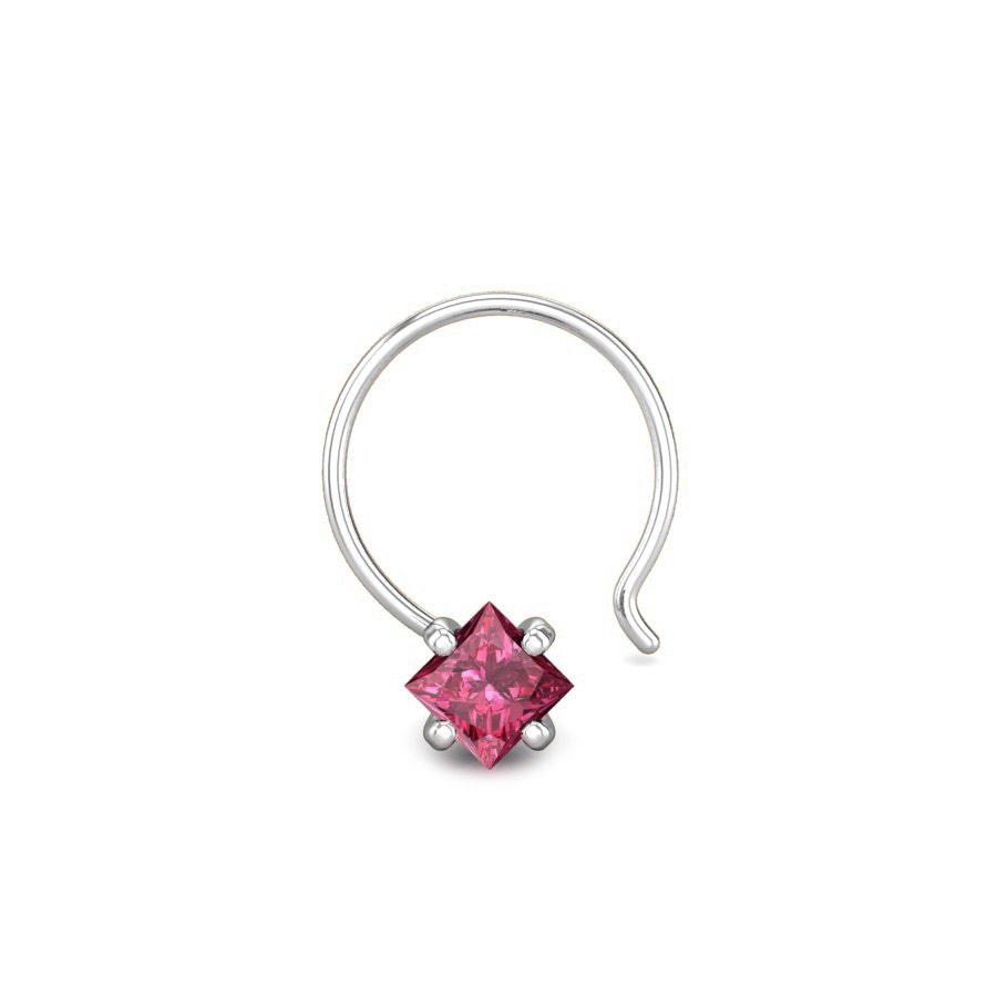 The Exotic Pink Spinel Nose Pin