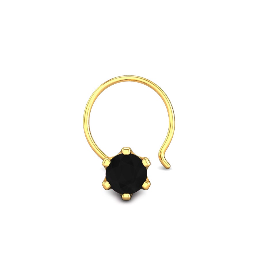 Vanity Black Onyx Nose Pin