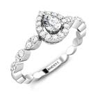 Jewel Pear Solitaire Diamond Ring