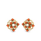 Coral blossom Earrings