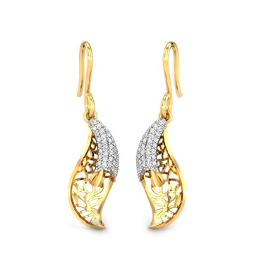 Asiza Swarovski® Zirconia Gold Earrings