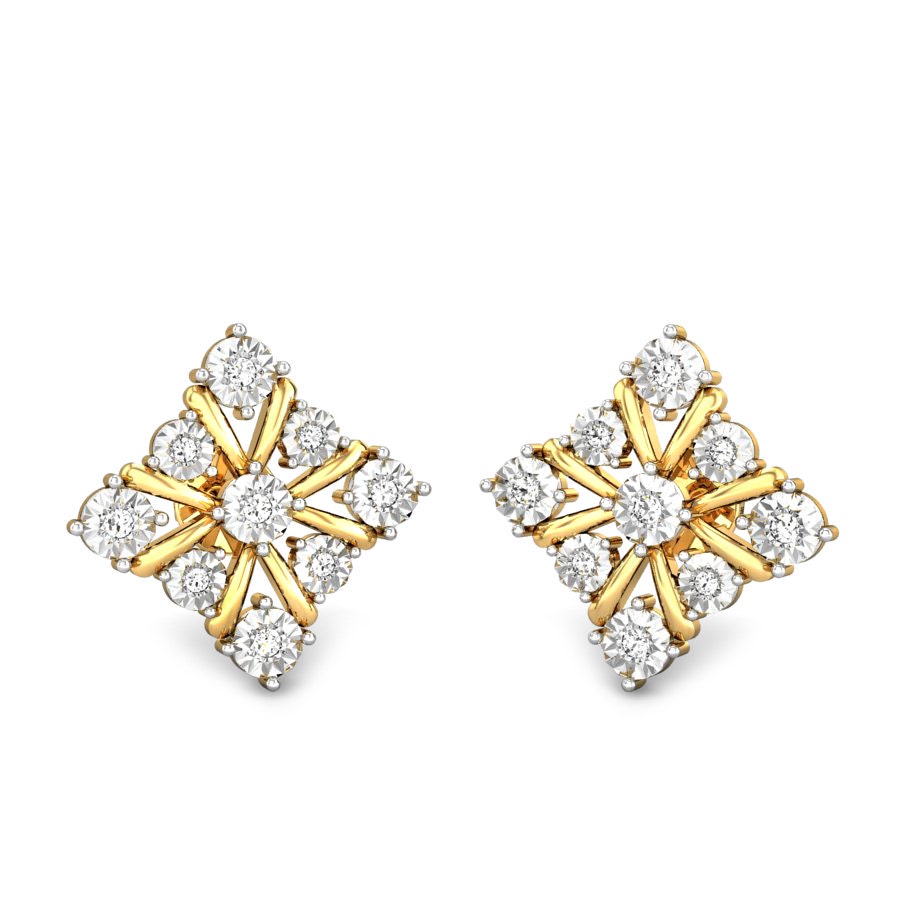 Mariska Miracle Plate Diamond Earrings