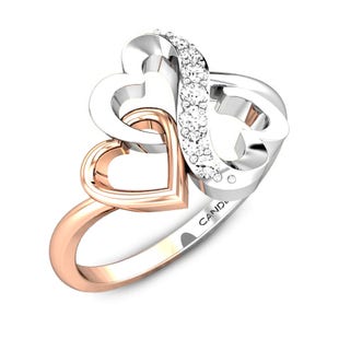 Infinity Heart V.Day Diamond Ring