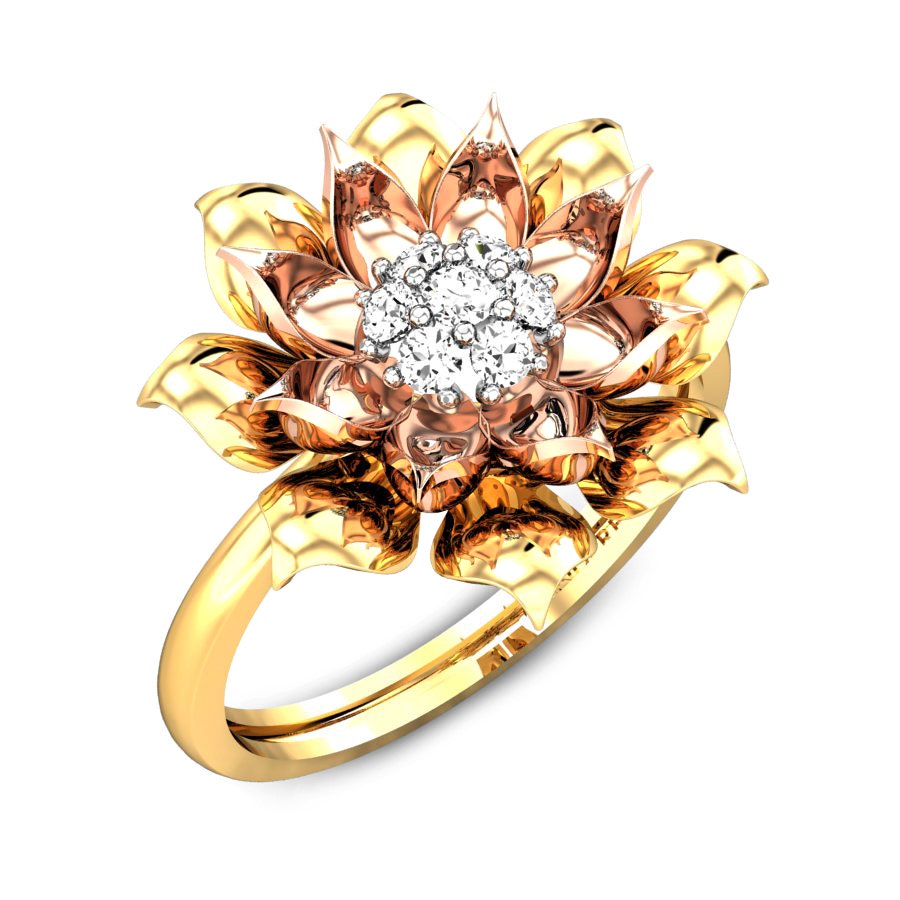 Golden Princess Diamond Ring