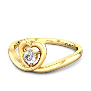 Heart And Soul Solitaire Diamond Ring