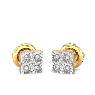 Hilly Miracle Plate Diamond Earrings