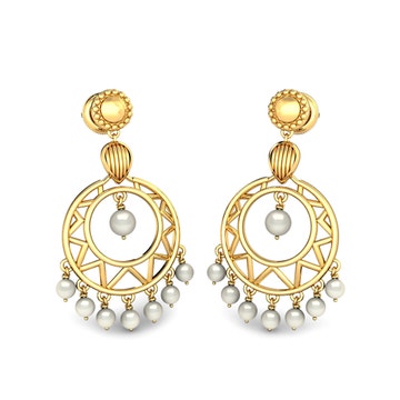 Aparna Gemstone Chandbali Earrings