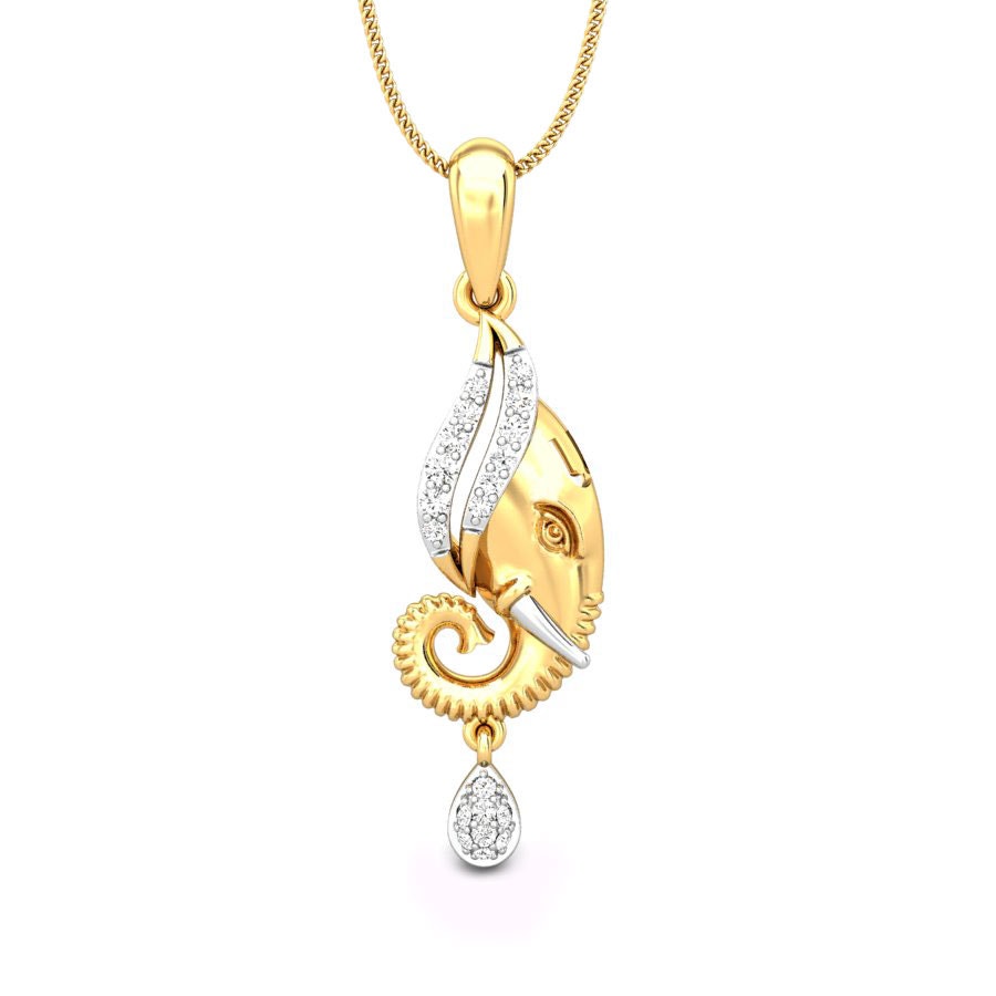 Shree Ganesha Diamond Pendant