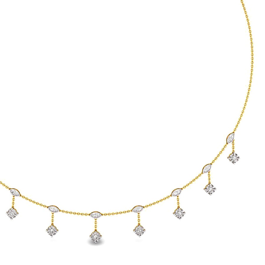 Twined Miracle Plate Diamond Necklace