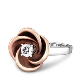 Belle Fleur Gold Silver Diamond Ring