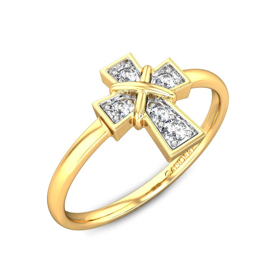 Teagan Cross Diamond Ring