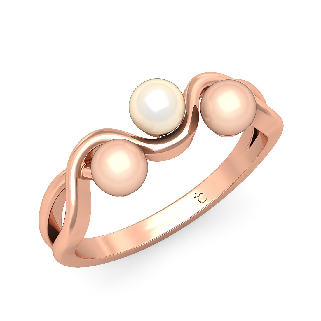 Tydaria Off White Pearl Gold Ring