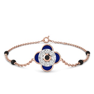 Evil Eye Clover Diamond Bracelet