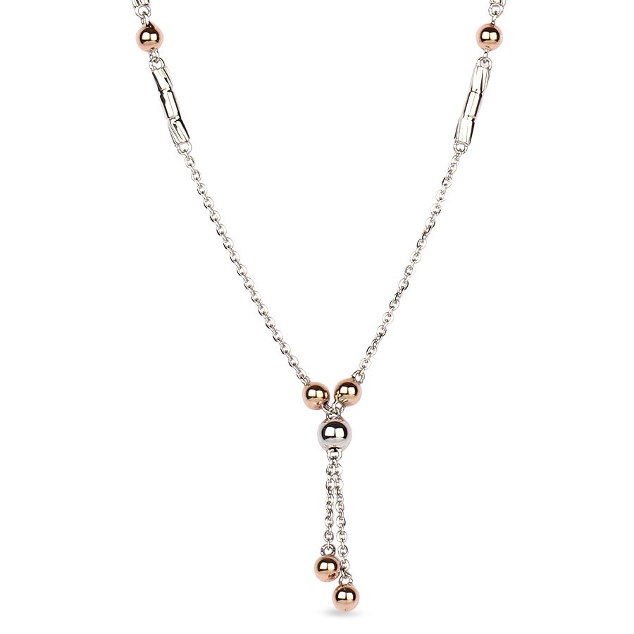Naava Platinum And Rose Gold Necklace
