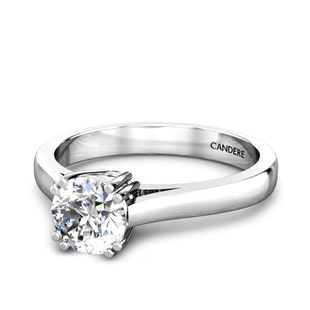 Carbon Platinum Diamond Ring