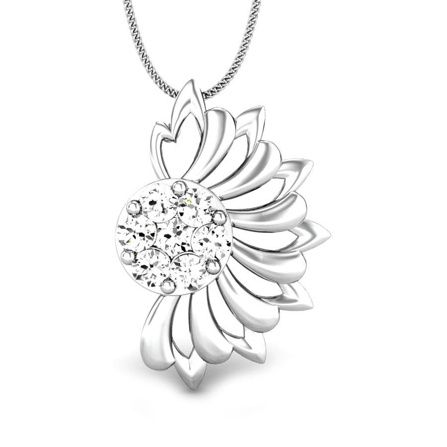 Sun Forest Platinum Swarovski® Zirconia Pendant