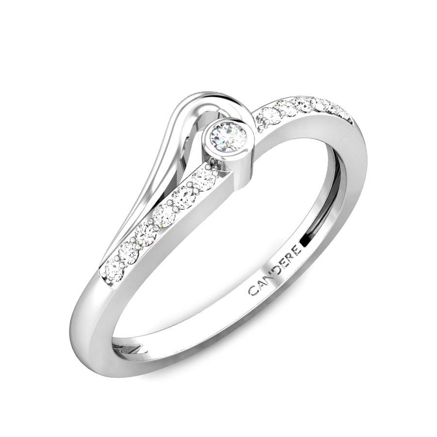 Algol Platinum Swarovski® Zirconia Ring