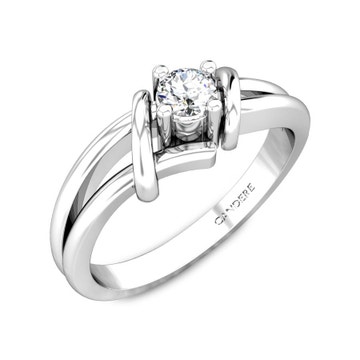 Auburn Platinum Diamond Ring