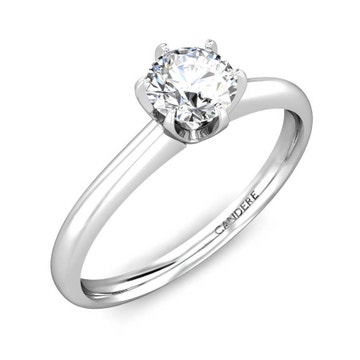 Rohinee Diamond Engagement Platinum Ring