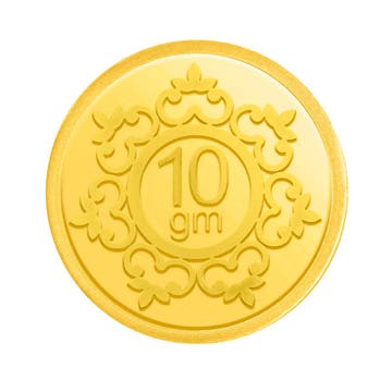  10 grams 24k (999)  Gold  Coin
