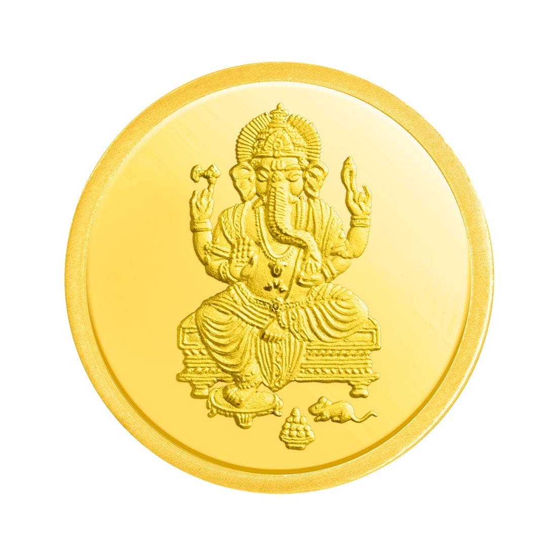 5 grams 24k (999) Gold Ganesh Coin