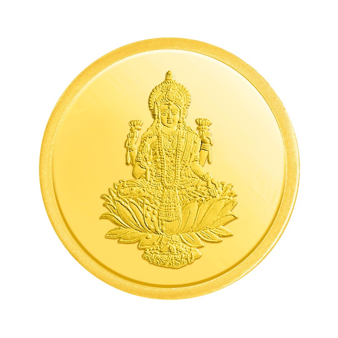  10 grams 24k (999)  Gold Lakshmi  Coin