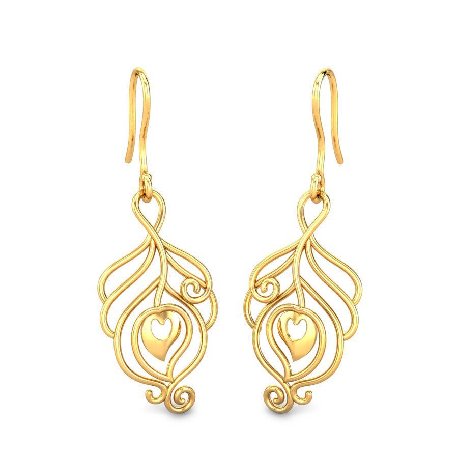Morpankh Gold Earrings