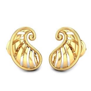 Perfect Paisley Gold Earrings