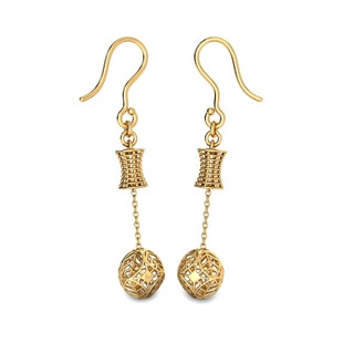 Tharvi Kyra Rajkot Gold Earrings
