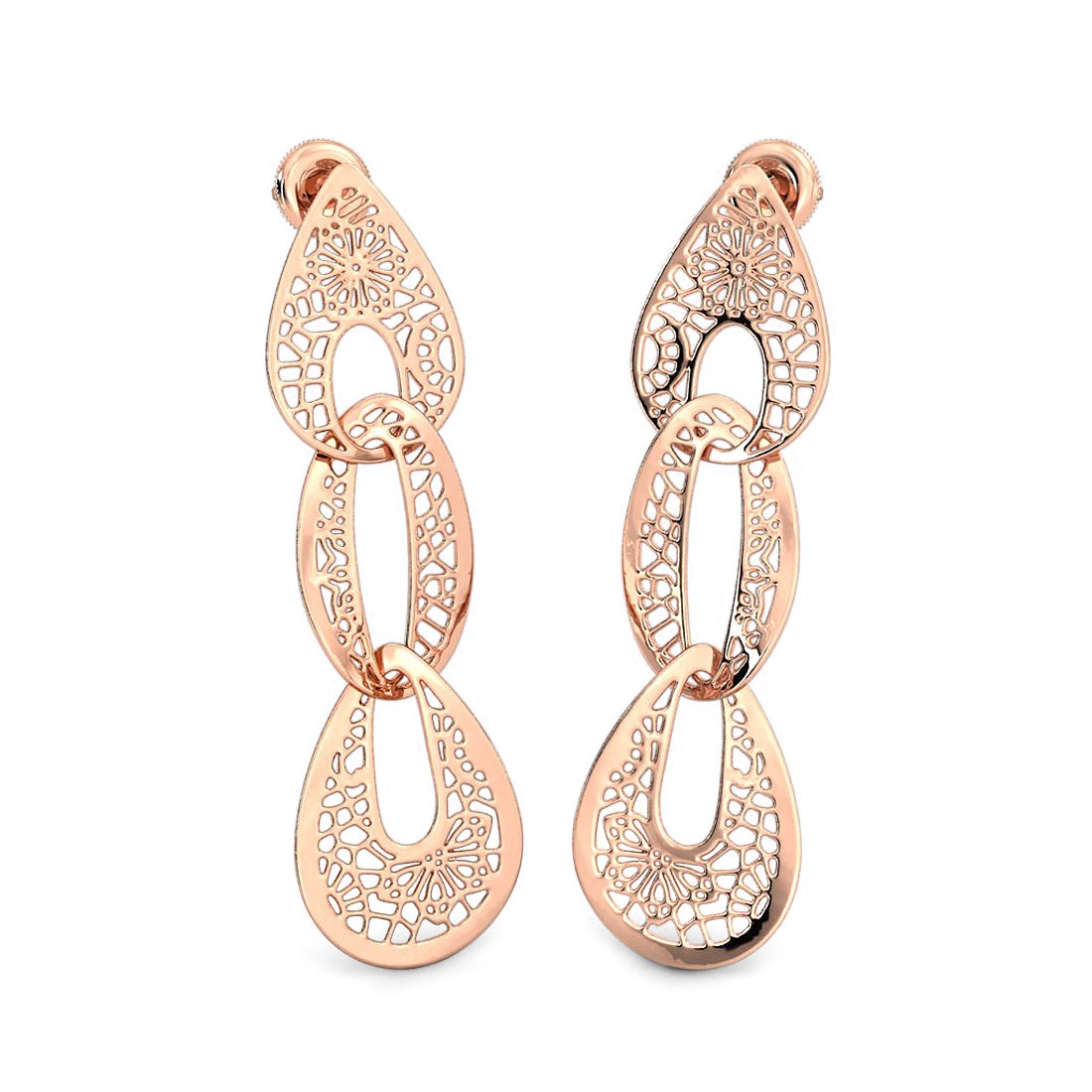 Interlaced Gold Earrings