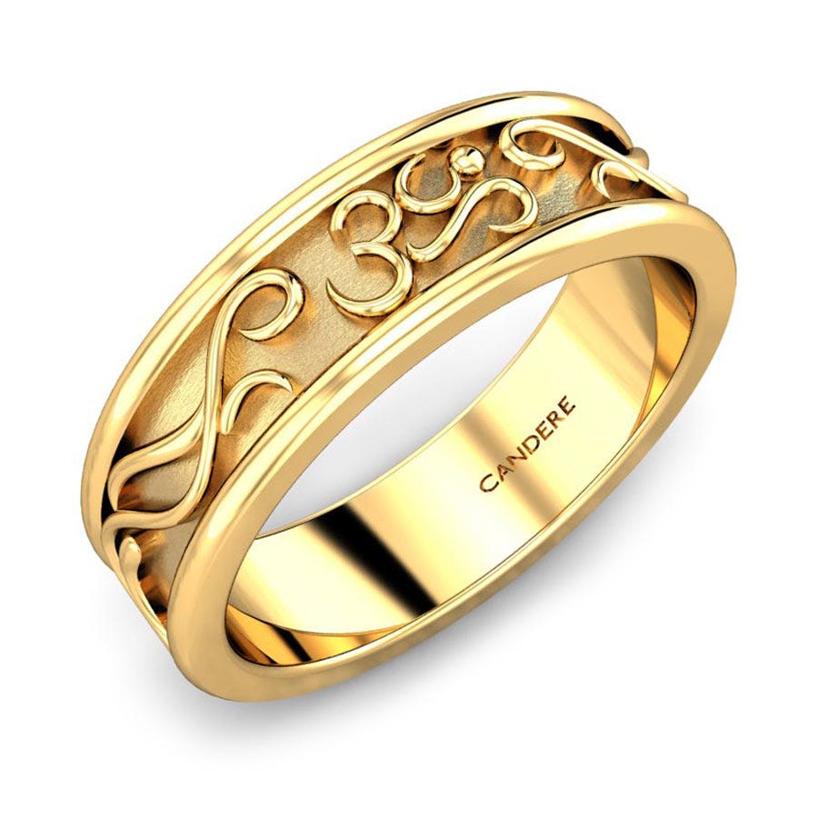Rudra Om Gold Band For Him