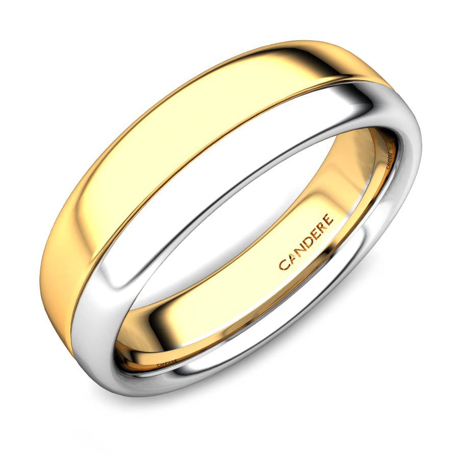 Justin Gold Wedding Band for Him