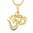 Aakaksha Om Gold Pendant