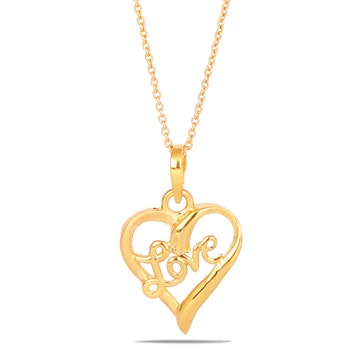 Lovely Heart Gold Pendant