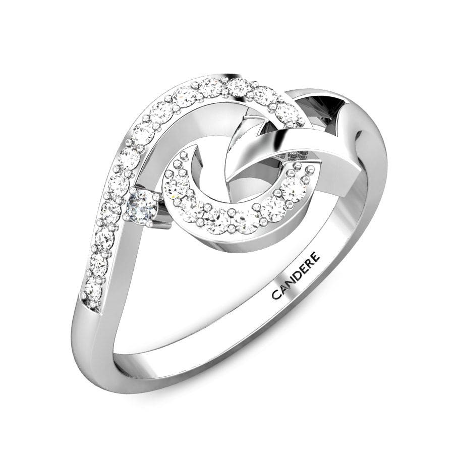 Serein Platinum Swarovski® Zirconia Ring