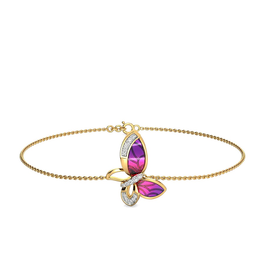 Buy Candere by Kalyan Jewellers 18K 750 Rose Gold  Diamond Bracelet for  Women at Amazonin