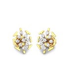 Snow Flower Diamond Earrings