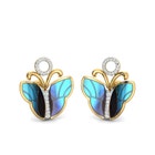 Junonia Butterfly Diamond Earrings